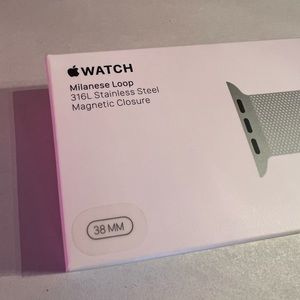 Apple Watchband Stainless Steel Milanese Loop